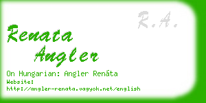 renata angler business card
